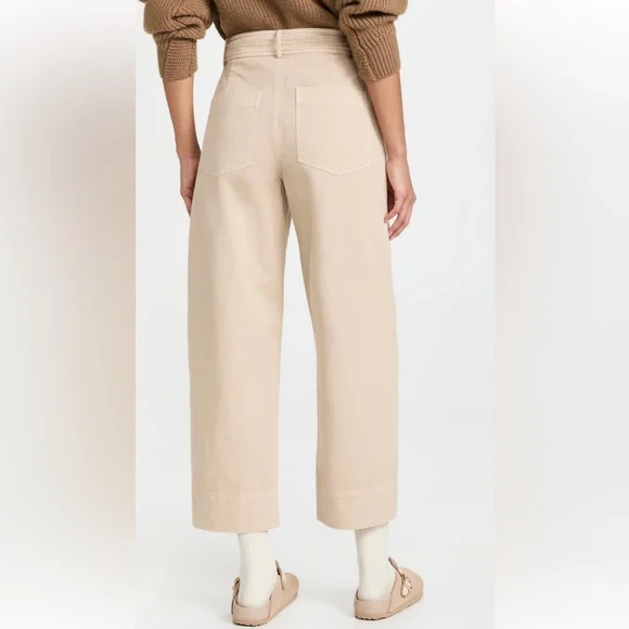 Apiece Apart - Mari Barrel Pant in Stone (Khaki) - Size 0